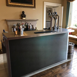 stainless steel mobile bar